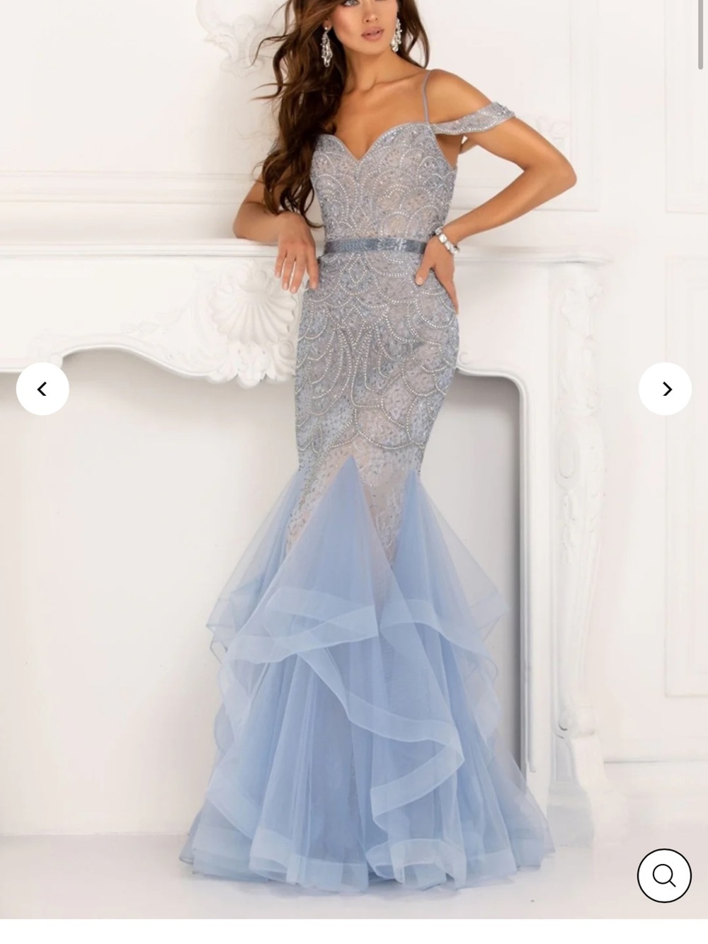Elegant Lace & Tulle Mermaid Evening Dress LUCCI LU 2147
